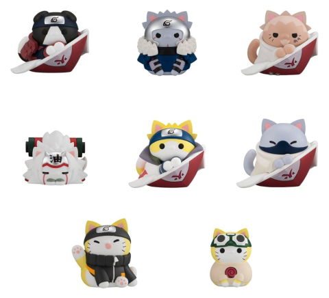 Naruto Shippuden Mega Cat Project Nyaruto! Mini Figures The bond between master and disciple ver. Blind Box Assortment (8) (Repeat) [11]