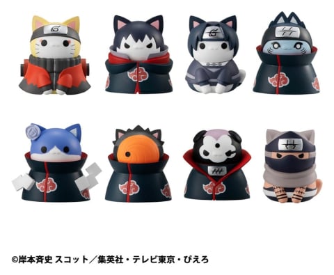 Manga & Anime - Naruto Shippuden Mega Cat Project Trading Figure Defense Battle of Village of Konoha! 3 cm Nyaruto! Blind Box Assortment (8) (re-run)