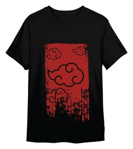 PRECOMENZI - Naruto Shippuden T-Shirt Akatsuki Black Size XXL