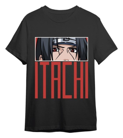 PRECOMENZI - Naruto Shippuden T-Shirt Itachi Eyes Black Size XXL