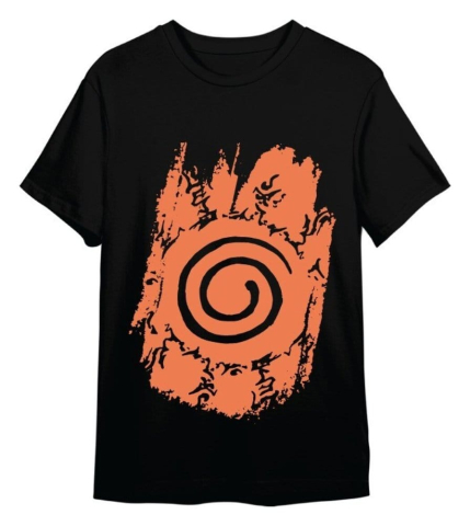PRECOMENZI - Naruto Shippuden T-Shirt Retro Logo Black Size XXL