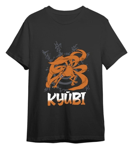 Fashion & Accessories - Naruto T-Shirt Kyubi Black Size XXL