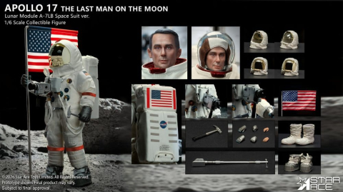 NASA Apollo 17 Action Figure 1/6 The Last Man on the Moon 30 cm [1]
