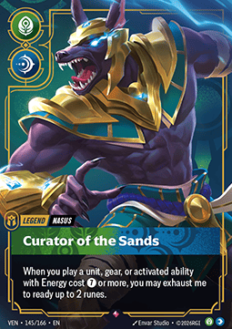 Riftbound: League of Legends Singles - Nasus, Curator of the Sands (V.1 - Rare) 145