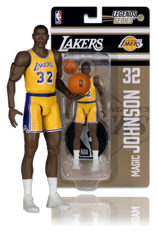 PRECOMENZI - NBA Legends Series Action Figure Earvin "Magic" Johnson (Los Angeles Lakers) 15 cm