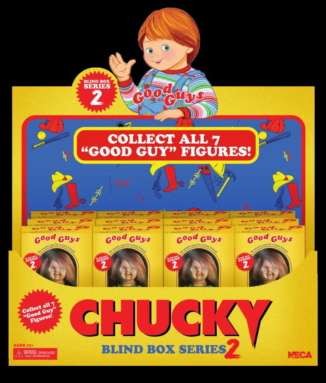 Figurine - NECA Chucky Wave 2 – Figurina Articulata Blind Box, 1 Bucata Aleatorie