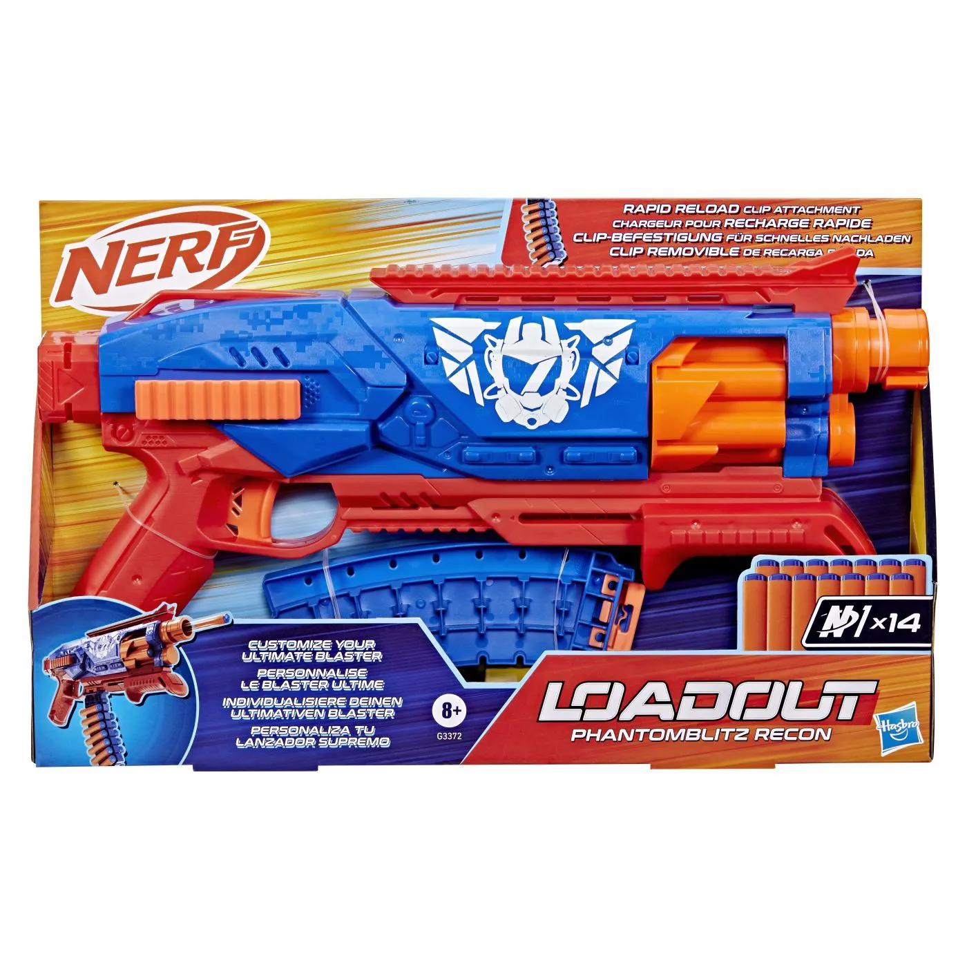 Jocuri si jucarii - NERF Loadout Phantomblitz Recon Blaster cu 14 Sageti