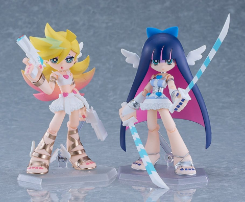 PRECOMENZI - New Panty & Stocking with Garterbelt Figma Action Figures 2-Pack Panty & Stocking: Angel ver. 12 cm