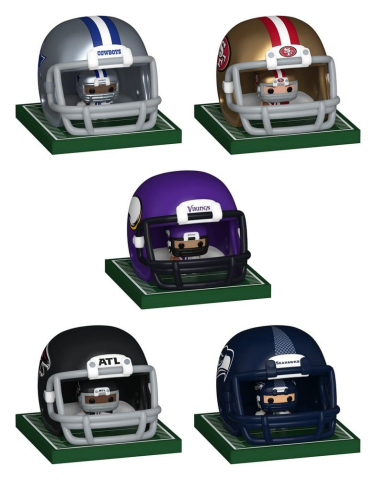 NFL Bitty POP! Helmets Vinyl Figures NFC Series 1 Assortment (12) [22]