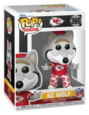 Collectibles - NFL POP! Vinyl Figure Mascots: Chiefs- Wolf 9 cm