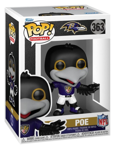 Collectibles - NFL POP! Vinyl Figure Mascots: Ravens- Poe 9 cm