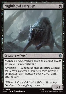 Singles Trading Card Games - Nighthowl Pursuer The Hobbit - Singles 78 FOILED