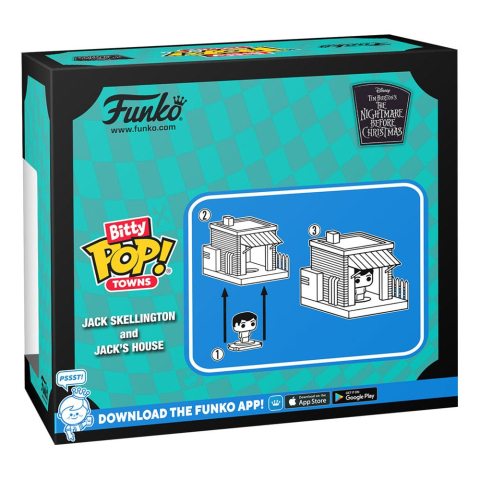 PRECOMENZI - Nightmare before Christmas Bitty POP! Town Vinyl Figure Jack at Home