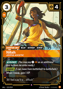 Singles Trading Card Games - Nilah, Joyful Ascetic Unleashed - Singles 115