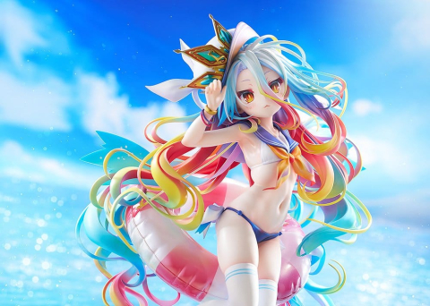 No Game No Life Statue 1/7 Shiro: Sailor-Style Swimsuit Ver. 24 cm [4]