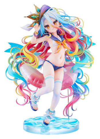 PRECOMENZI - No Game No Life Statue 1/7 Shiro: Sailor-Style Swimsuit Ver. 24 cm