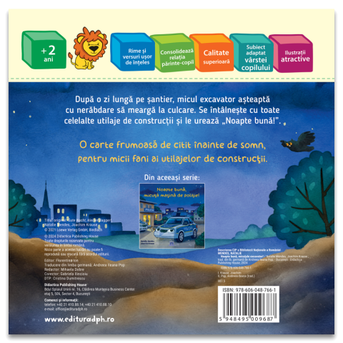 Noapte buna, micutule excavator – Carte cartonata 2+ ani [1]