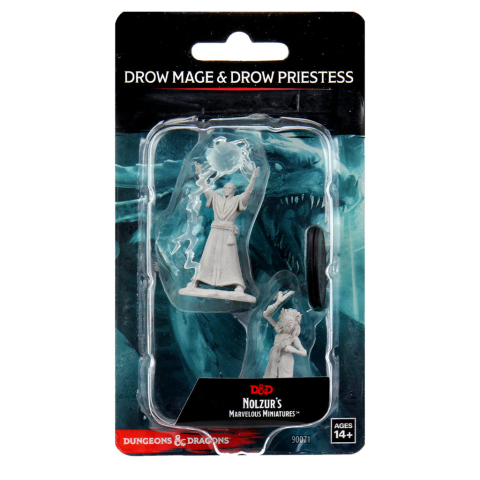 Nolzur's Marvelous Miniatures - Drow Mage & Drow Priestess [0]