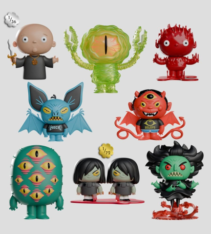 Odds N Sods Mini Figures S1 6 cm Blind Box Display (6) [11]