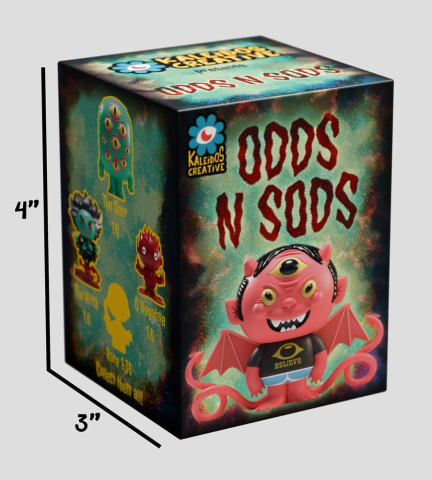 Odds N Sods Mini Figures S1 6 cm Blind Box Display (6) [7]