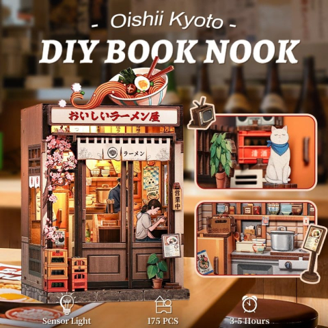 Oishii Kyoto - DIY Miniature House Kit cu LED [5]