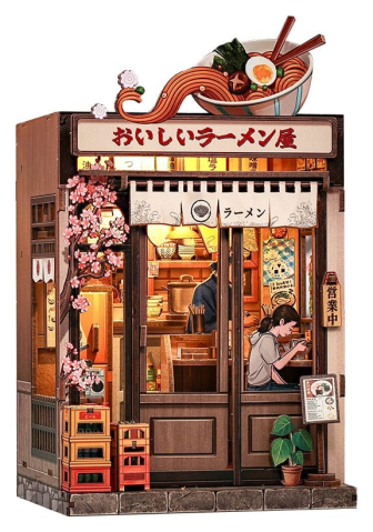 Book Nooks - Oishii Kyoto - DIY Miniature House Kit cu LED