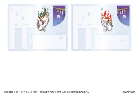 Okami 20th Anniversary Reprint Art Project Acrylic Bookends 14 cm [1]