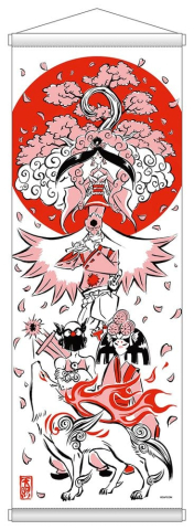 Okami 20th Anniversary Reprint Art Project Tapestry Spring 74 x 28 x 2 cm [2]