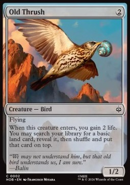 Magic: The Gathering Singles - Old Thrush The Hobbit - Singles 2 FOILED