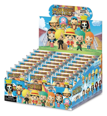 PRECOMENZI - One Piece 3D Foam Bag Clips Serie 1 Display (24)