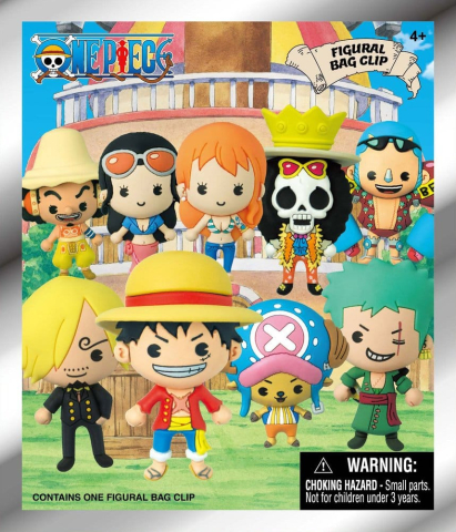 One Piece 3D Foam Bag Clips Serie 1 Display (24) [1]