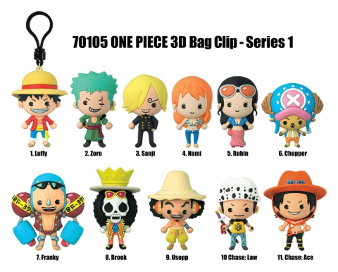 One Piece 3D Foam Bag Clips Serie 1 Display (24) [2]