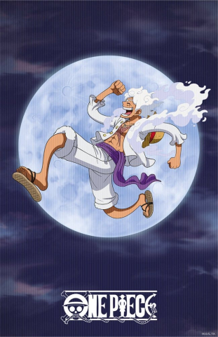 One Piece 3D Poster Monkey D. Luffy Gear 5 38 x 58 cm [4]