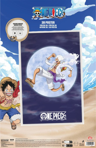 One Piece 3D Poster Monkey D. Luffy Gear 5 38 x 58 cm [2]