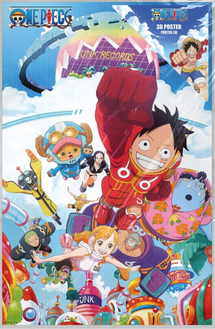 One Piece 3D Poster Punk Records 38 x 58 cm [1]
