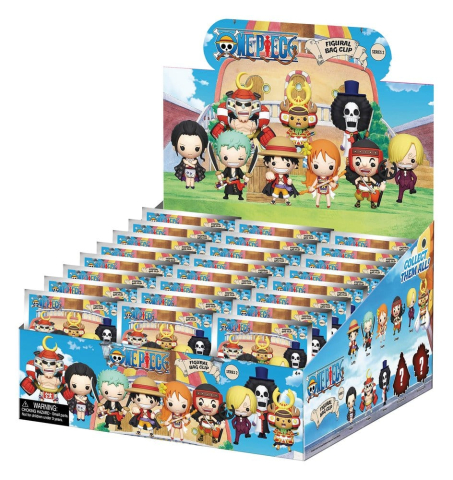 One Piece 3D PVC Bag Clips Series 2 Display (24) [2]
