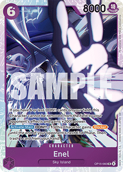 Trading Card Games - One Piece Adventure on Kami’s Island Enel (OP15-060) (V.1) Foiled