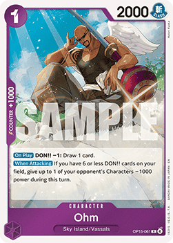 Trading Card Games - One Piece Adventure on Kami’s Island Ohm (OP15-061) (V.1) Foiled