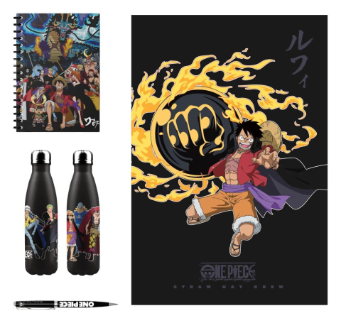 PRECOMENZI - One Piece Aluminum Bottle, Notebook, Blanket, Pen Gift Set