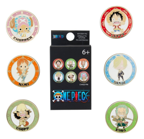 PRECOMENZI - One Piece by Loungefly Enamel Pins Chibi Blind Box Assortment (12)