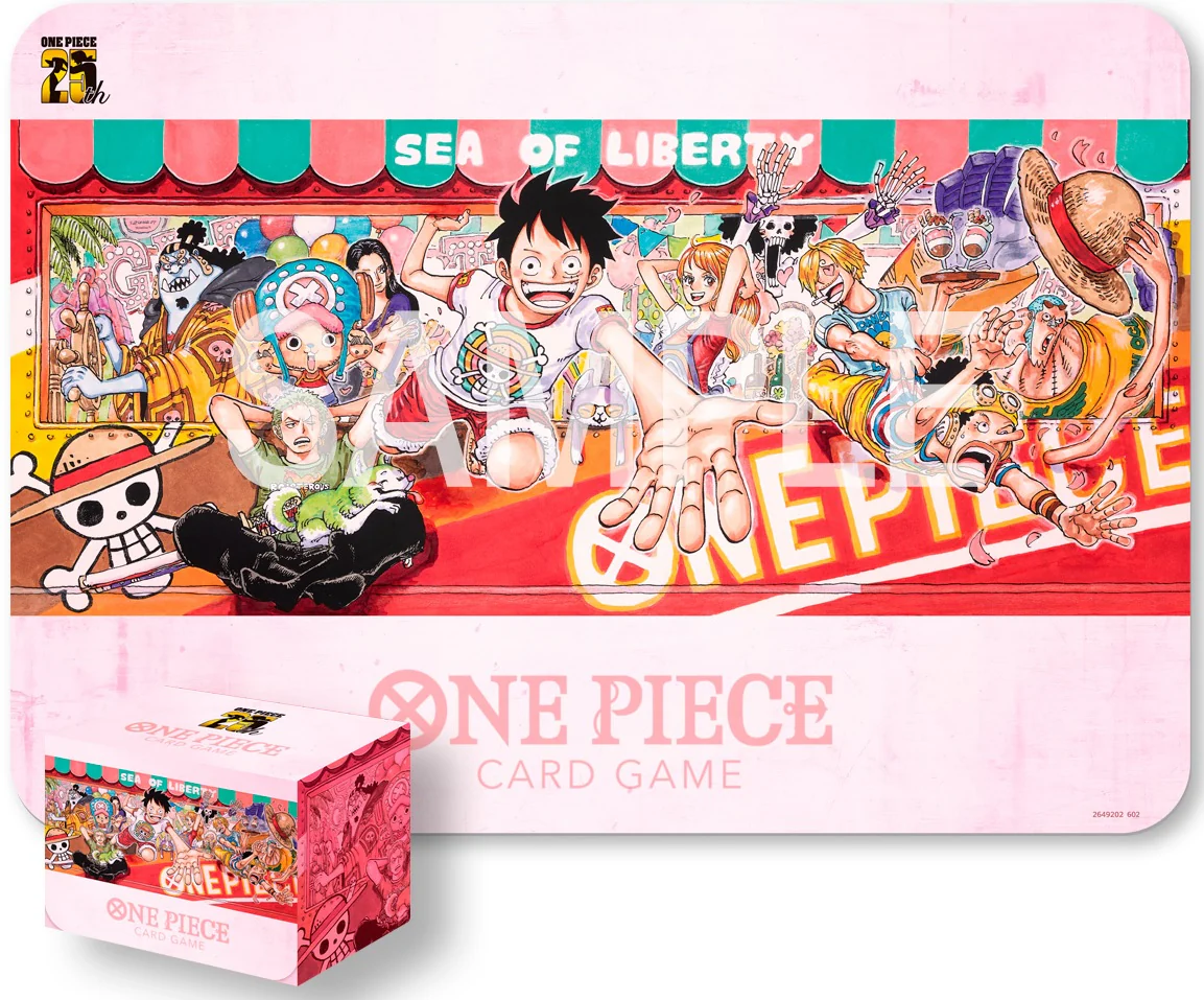 Trading Card Games - One Piece Card Game Playmat & Card Case Set 25th Edition