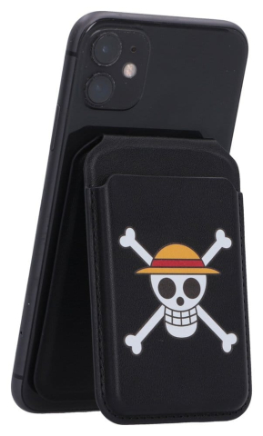 Fashion & Accessories - One Piece Card Holder Luffy Jolly Roger Black 10 cm