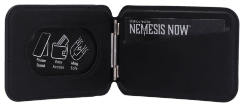 One Piece Card Holder Luffy Jolly Roger Black 10 cm [2]