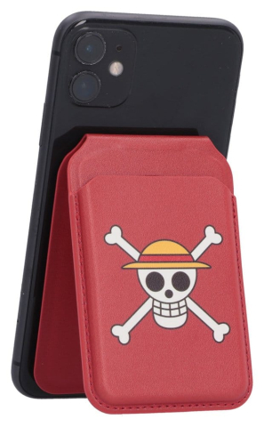 Fashion & Accessories - One Piece Card Holder Luffy Jolly Roger (Red) 10 cm