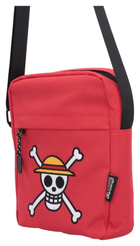 Fashion & Accessories - One Piece Crossbody Bag Luffy Jolly Roger (Red) 23 cm