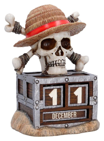 One Piece Luffy Jolly Roger Calendar Perpetuu 16 cm [0]