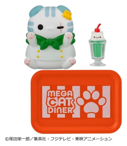 One Piece Mega Cat Project Mini Figures NyanPieceNyan! Diner! 3 cm Blind Box Display (6) [1]