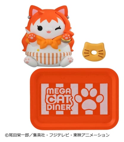 One Piece Mega Cat Project Mini Figures NyanPieceNyan! Diner! 3 cm Blind Box Display (6) [2]