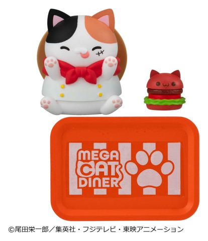 PRECOMENZI - One Piece Mega Cat Project Mini Figures NyanPieceNyan! Diner! 3 cm Blind Box Display (6)