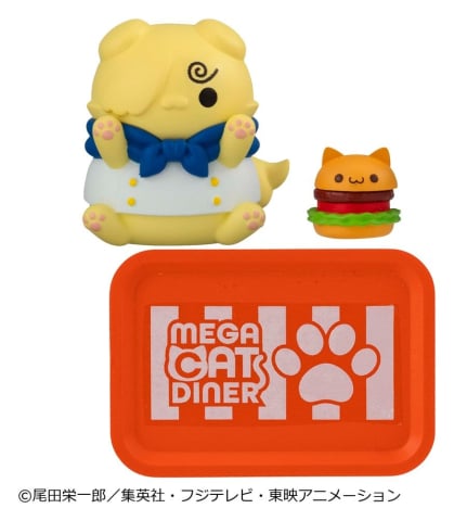 One Piece Mega Cat Project Mini Figures NyanPieceNyan! Diner! 3 cm Blind Box Display (6) [3]